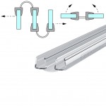 BI FOLD SHOWER SEAL FOR 6-8mm GLASS